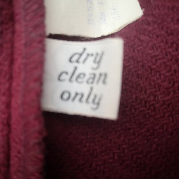 Pendleton Woolen Mills Ladies Size 16 100% Virgin Wool Burgundy Vintage Blazer - Picture 6 of 9